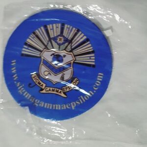 Sigm Gamma Epsilon Honor society Rubber Coaster New old Stock